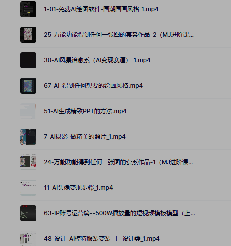 AI绘画+iP课程商业精品课程