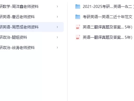 2026考研名师资料合集（持续更新）