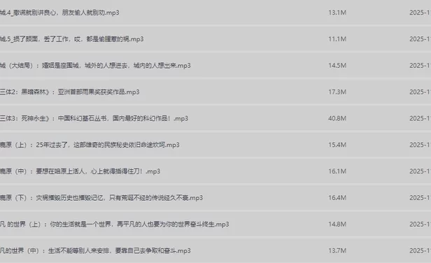 精选当代大学生必读书100本 有声读物