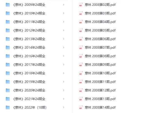 《意林》杂志集（2008-2024）大合集